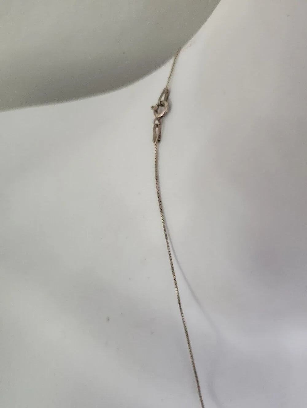 Delicate Sterling Silver 925 Heart Pendant Necklace Italy 925 Sterling Chain
